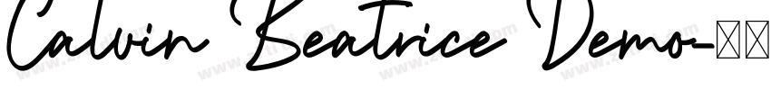 Calvin Beatrice Demo字体转换